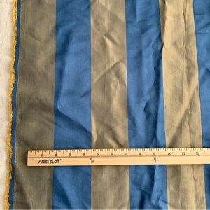 Fabric | Acrylic/Acetate Lining Fabric, Blue Bronze Stripes, 60" x 1.4+ yards